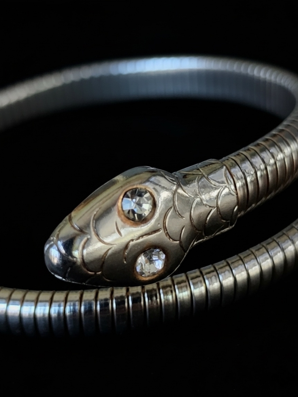 Art Deco Coil Serpent Bracelet